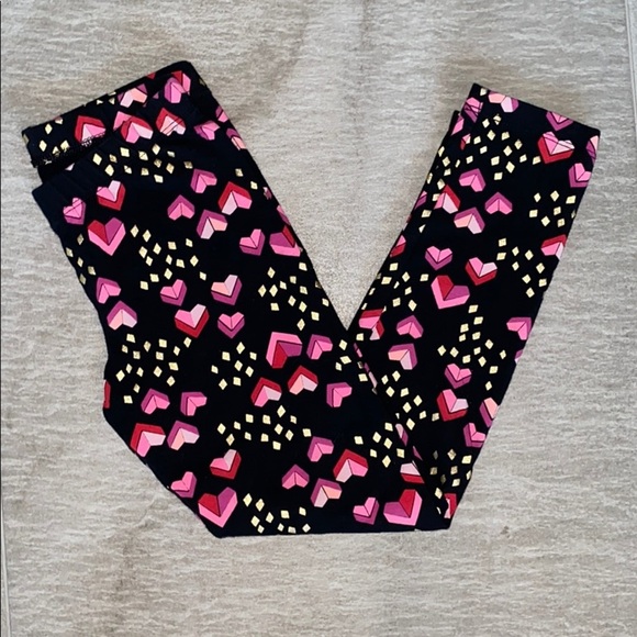 Cat & Jack Set of 2 Valentine’s Day Leggings - Picture 3 of 7